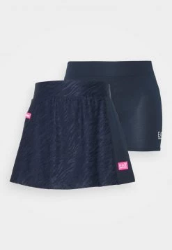 EA7 Emporio Armani Femme TENNIS PRO SKIRT Jupe De Sport Blu Navy