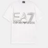 EA7 Emporio Armani T Shirt Imprimé White Homme