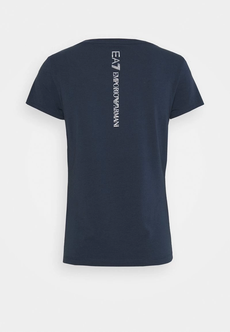 EA7 Emporio Armani Femme T Shirt Imprimé Navy Blue/silver 2 EA7 Emporio Armani Femme T Shirt Imprimé Navy Blue/silver – Image 2