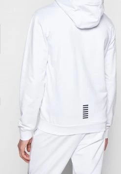 EA7 Emporio Armani Sweat à Capuche Zippé White Homme -EA7 Emporio Armani Soldes Magasin 0853a26c95a244b2bda4c6f51928de1f