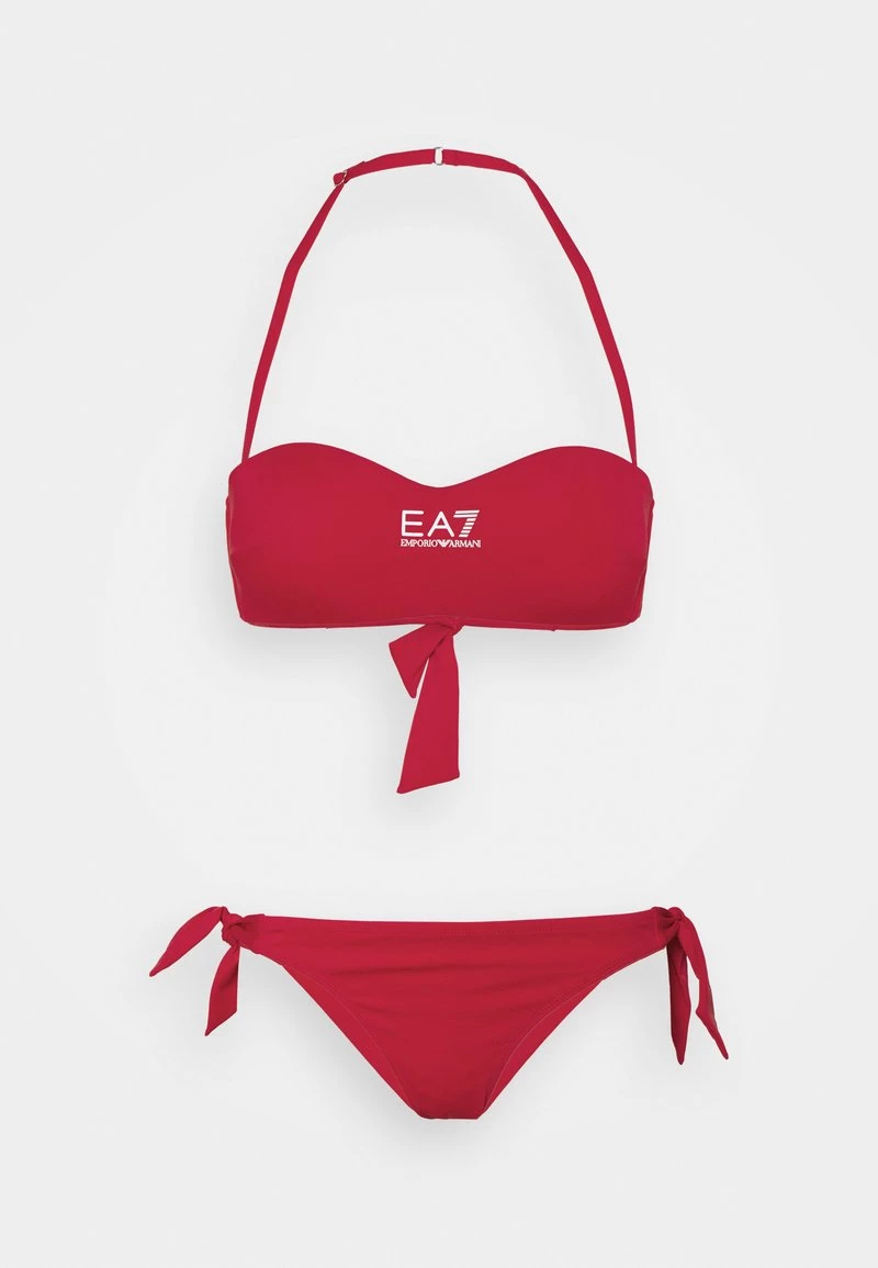 EA7 Emporio Armani SEAWORLD MAXI LOGO BAND Bikini Rosso/red Femme 5 EA7 Emporio Armani SEAWORLD MAXI LOGO BAND Bikini Rosso/red Femme – Image 5