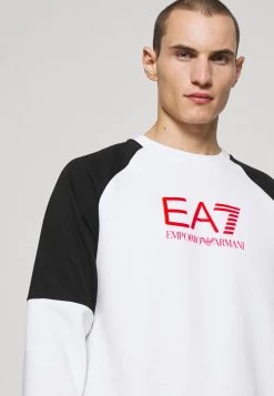 EA7 Emporio Armani Homme Sweatshirt White/black -EA7 Emporio Armani Soldes Magasin 0e20b20a54e047458f1518e0ac664905