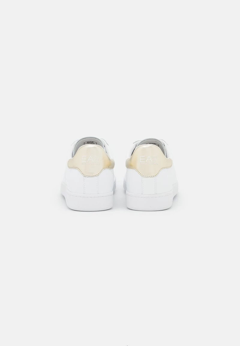 EA7 Emporio Armani UNISEX Baskets Basses White/gold 3 EA7 Emporio Armani UNISEX Baskets Basses White/gold – Image 3