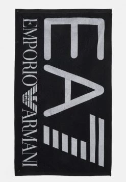 EA7 Emporio Armani Homme SEAWORLD VISIBILITY MENS TOWEL Serviette De Plage Nero