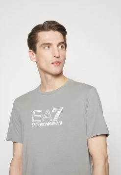 EA7 Emporio Armani Homme T Shirt Imprimé Grey -EA7 Emporio Armani Soldes Magasin 12a8aabdadda4951bc9e6937b05dd306