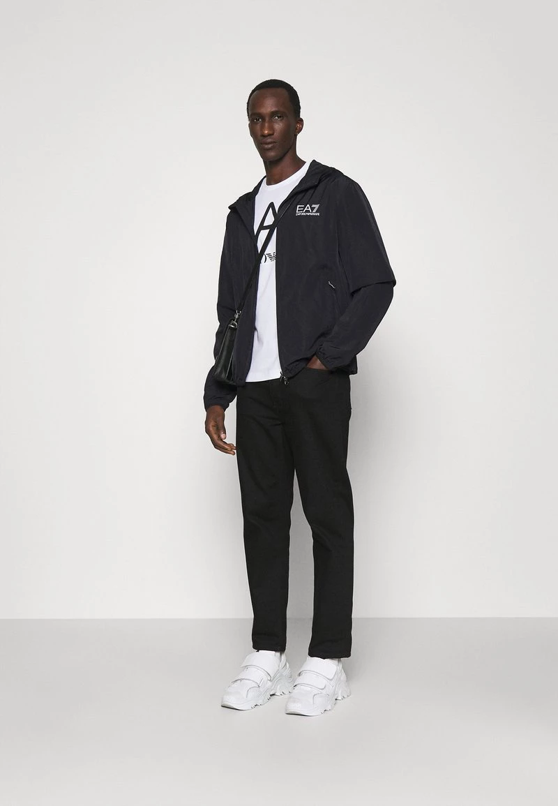 EA7 Emporio Armani Homme Veste Légère Black/white 2 EA7 Emporio Armani Homme Veste Légère Black/white – Image 2