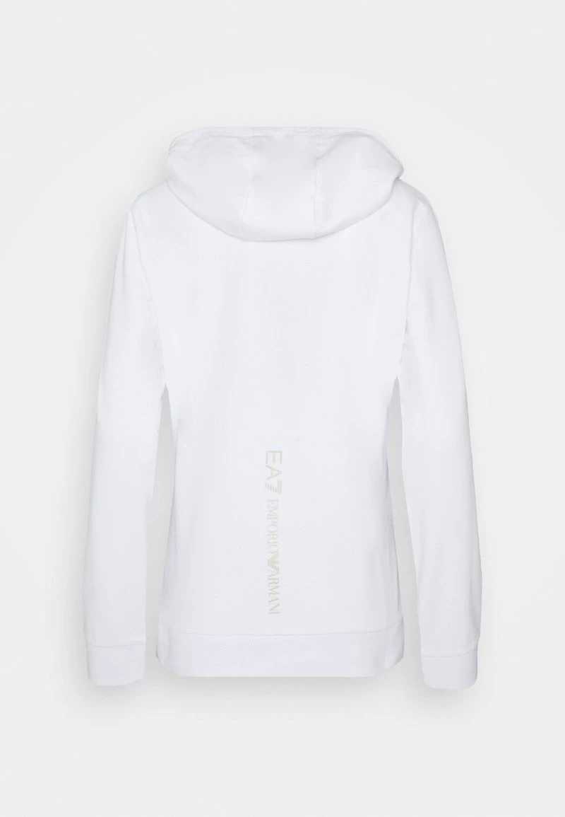 EA7 Emporio Armani Sweatshirt White/light Gold Femme 2 EA7 Emporio Armani Sweatshirt White/light Gold Femme – Image 2