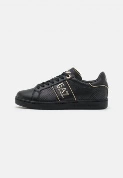 EA7 Emporio Armani UNISEX Baskets Basses Triple Black/gold