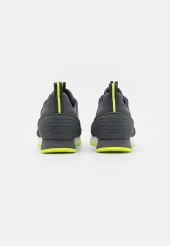 EA7 Emporio Armani Homme Baskets Basses Iron Gate/yellowfluo -EA7 Emporio Armani Soldes Magasin 191422bfb71e40d19cf53ed51b630862