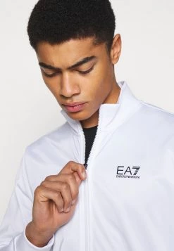 EA7 Emporio Armani TRACKSUIT Survêtement White/black Homme -EA7 Emporio Armani Soldes Magasin 19fa4c679d89418f92fe1bf5a85fb628