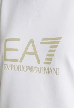 EA7 Emporio Armani Femme Sweatshirt White/light Gold -EA7 Emporio Armani Soldes Magasin 1d6b2a2721054d2b8bad6f8a98dff984