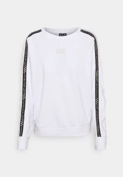 EA7 Emporio Armani T Shirt à Manches Longues White Femme -EA7 Emporio Armani Soldes Magasin 1df835b8ebe74c768af7d9295d95238f