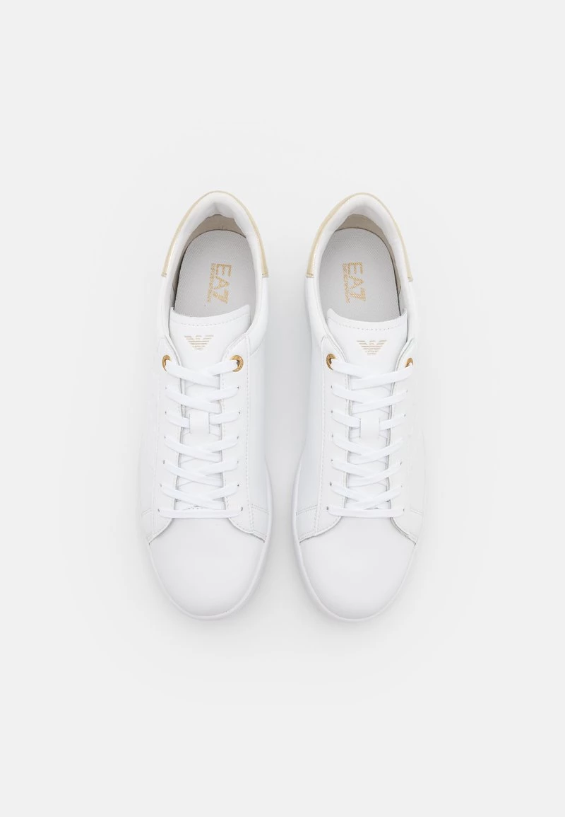 EA7 Emporio Armani UNISEX Baskets Basses White/gold 4 EA7 Emporio Armani UNISEX Baskets Basses White/gold – Image 4