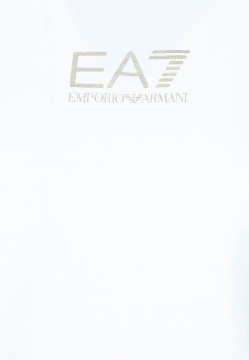 EA7 Emporio Armani Femme Sweatshirt White/gold Coloured 3 EA7 Emporio Armani Femme Sweatshirt White/gold Coloured – Image 3