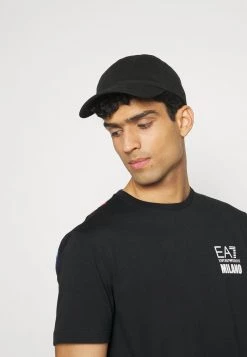 EA7 Emporio Armani Homme T Shirt Imprimé Black -EA7 Emporio Armani Soldes Magasin 20f50087d652492398b235b158b1d7b3