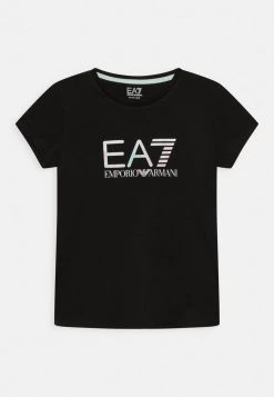 EA7 Emporio Armani Enfant T Shirt Imprimé Black