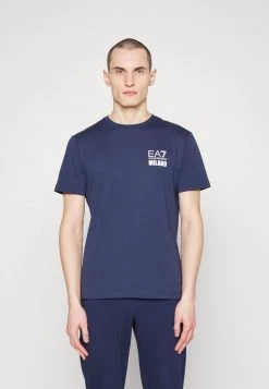 EA7 Emporio Armani Homme T Shirt Imprimé Dark Blue