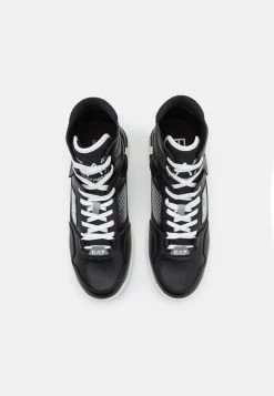 EA7 Emporio Armani NEW BASKET UNISEX Baskets Montantes Black/white -EA7 Emporio Armani Soldes Magasin 25833911e7774b46a8be8031f132f181