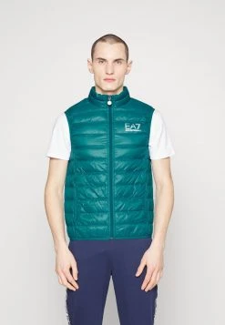 EA7 Emporio Armani DOWN WAIST COAT Veste Sans Manches Green Homme