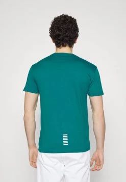 EA7 Emporio Armani Homme T Shirt Basique Green -EA7 Emporio Armani Soldes Magasin 27be19092e7a4371aa1cfd86b88199e2