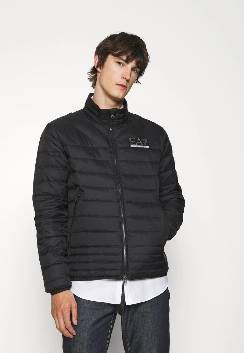 EA7 Emporio Armani Veste D'hiver Black/silver Homme 1 EA7 Emporio Armani Veste D'hiver Black/silver Homme