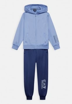 EA7 Emporio Armani TRAIN VISIBILITY BOY SUIT HOODIE SET Veste De Survêtement Blue Enfant