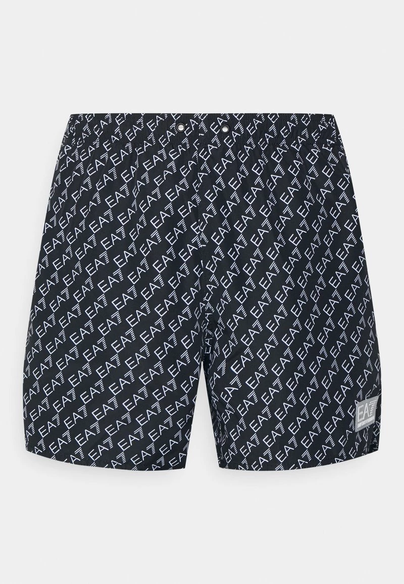 EA7 Emporio Armani Homme SEAWORLD MONOGRAM MENS Short De Bain Nero 1 EA7 Emporio Armani Homme SEAWORLD MONOGRAM MENS Short De Bain Nero
