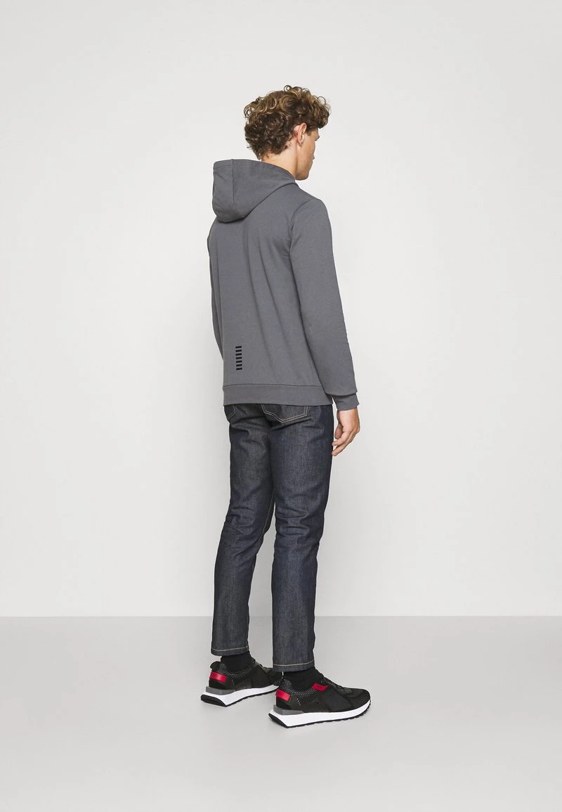 EA7 Emporio Armani Sweat à Capuche Dark Grey/white Homme 3 EA7 Emporio Armani Sweat à Capuche Dark Grey/white Homme – Image 3