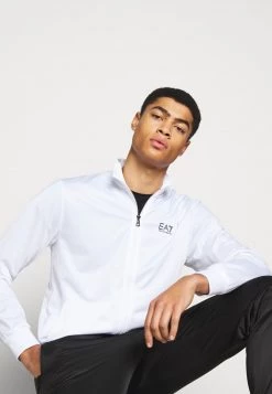 EA7 Emporio Armani TRACKSUIT Survêtement White/black Homme -EA7 Emporio Armani Soldes Magasin 317581ebc3c749bc9a6ff768b4a5422d