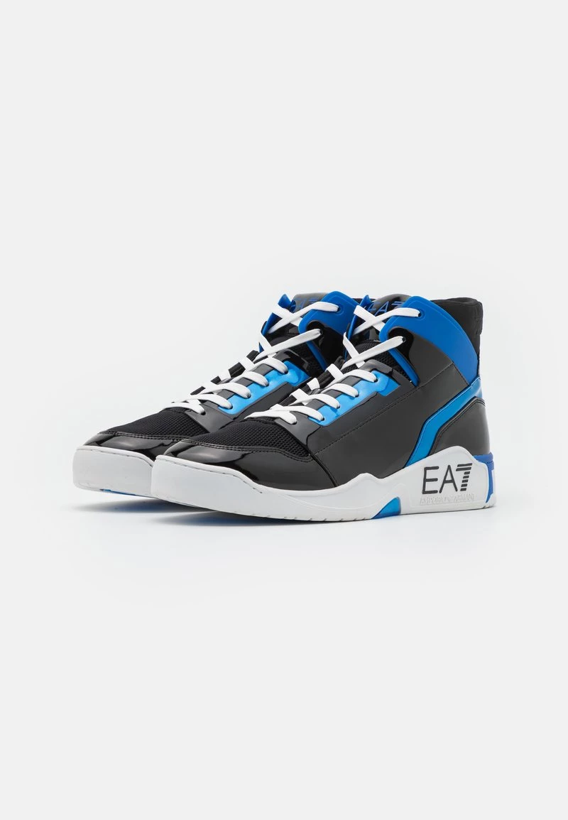 EA7 Emporio Armani UNISEX Baskets Montantes Multi Coloured/black/blue 2 EA7 Emporio Armani UNISEX Baskets Montantes Multi Coloured/black/blue – Image 2