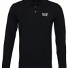 EA7 Emporio Armani LONGSLEEVE Polo Schwarz Homme