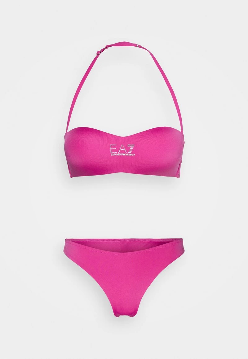 EA7 Emporio Armani SEAWORLD BAND SET Bikini Ibis Rose Femme 4 EA7 Emporio Armani SEAWORLD BAND SET Bikini Ibis Rose Femme – Image 4