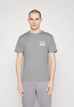 EA7 Emporio Armani Homme T Shirt Imprimé Grey