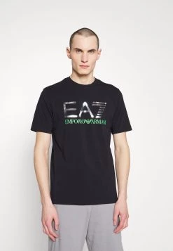 EA7 Emporio Armani Homme T Shirt Imprimé Black