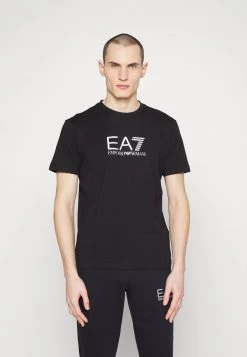 EA7 Emporio Armani T Shirt Imprimé Black Homme