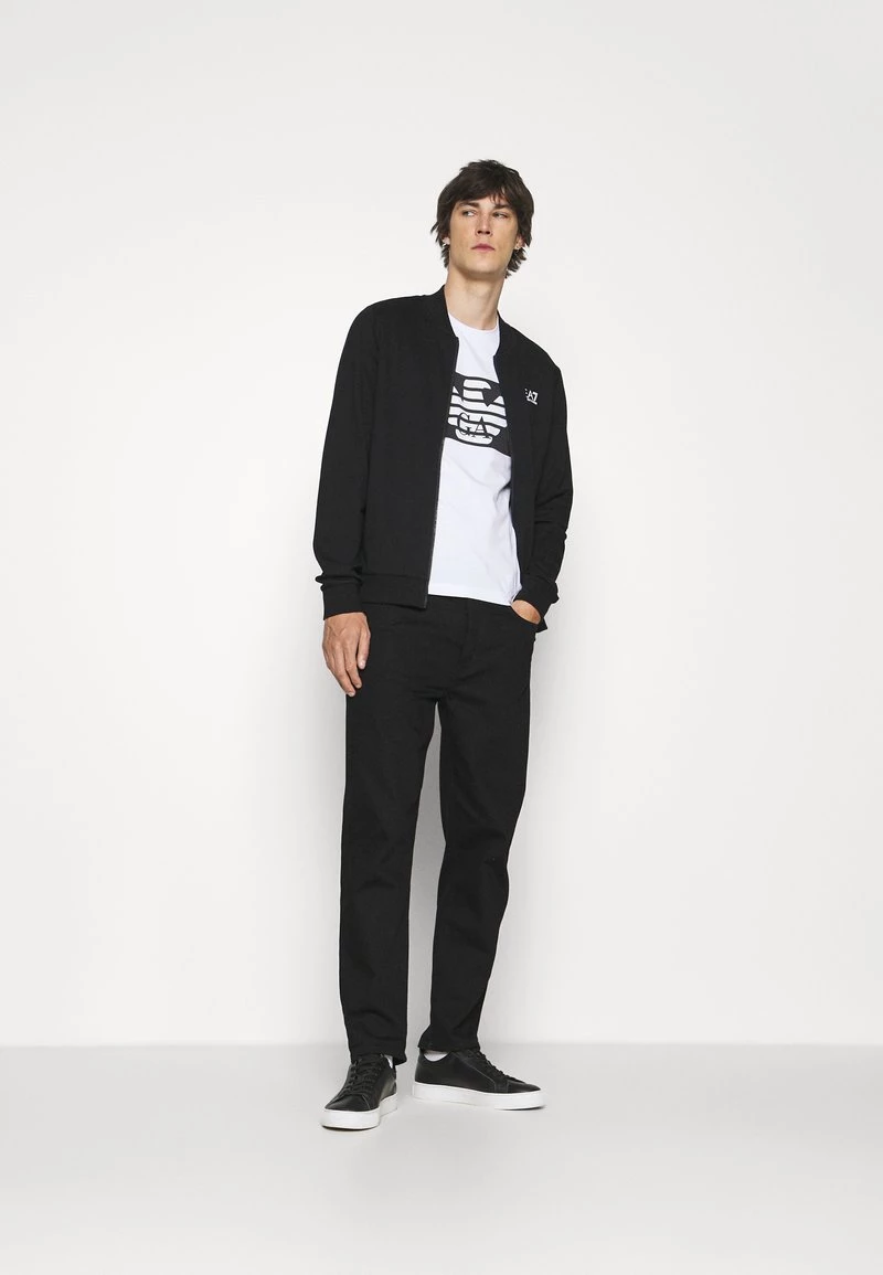 EA7 Emporio Armani Homme Sweat à Capuche Zippé Black 2 EA7 Emporio Armani Homme Sweat à Capuche Zippé Black – Image 2