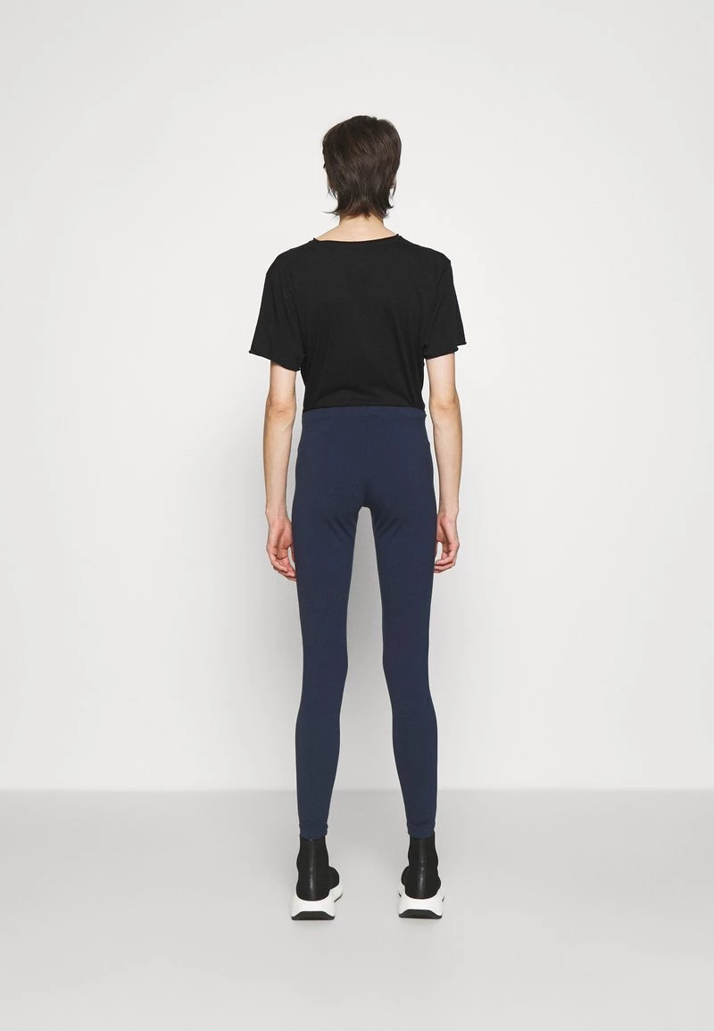 EA7 Emporio Armani Legging Navy Blue/silver Femme 3 EA7 Emporio Armani Legging Navy Blue/silver Femme – Image 3