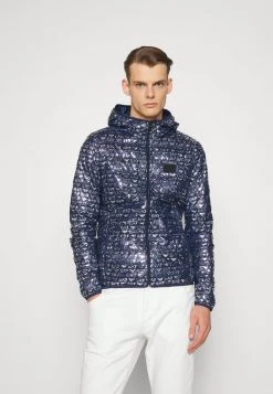 EA7 Emporio Armani JACKET HO ALLOVER LOGO Doudoune Dark Blue Homme