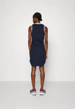 EA7 Emporio Armani TENNIS CLUB DRESS Robe De Sport Blu Navy Femme -EA7 Emporio Armani Soldes Magasin 39fc587c884a48838fb5244c9a52faaf