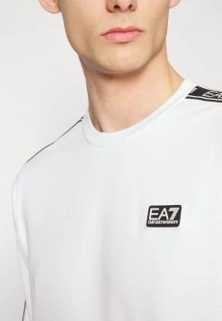 EA7 Emporio Armani Homme Sweatshirt White -EA7 Emporio Armani Soldes Magasin 3b694557bd8844629d5d06016c93c859