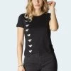 EA7 Emporio Armani T Shirt Imprimé Black Femme