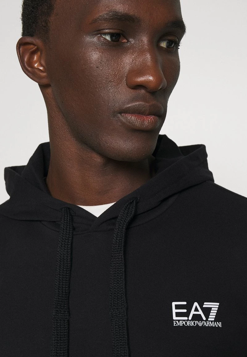 EA7 Emporio Armani Sweat à Capuche Black/white Homme 6 EA7 Emporio Armani Sweat à Capuche Black/white Homme – Image 6