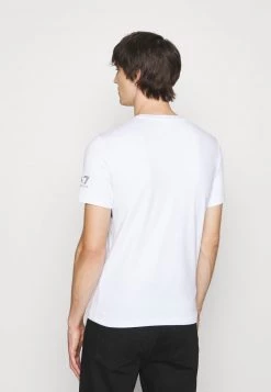 EA7 Emporio Armani T Shirt Imprimé White Homme -EA7 Emporio Armani Soldes Magasin 3bbea567e5304f1c9a1cdb9175a3bb98