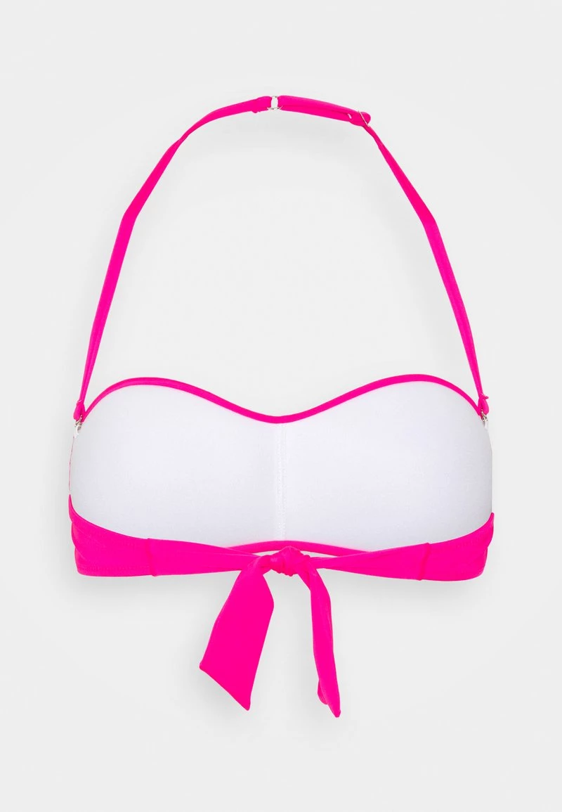 EA7 Emporio Armani SEAWORLD MAXI LOGO BAND Bikini Pink Fluorecent Femme 4 EA7 Emporio Armani SEAWORLD MAXI LOGO BAND Bikini Pink Fluorecent Femme – Image 4