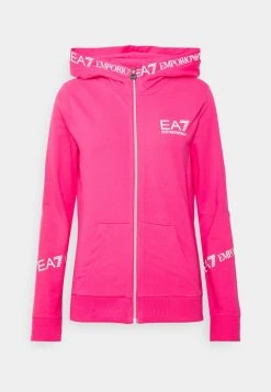 EA7 Emporio Armani Sweat à Capuche Zippé Pink Femme