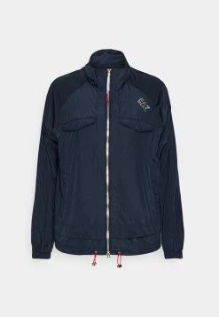 EA7 Emporio Armani Femme TENNIS CLUB JACKET Veste Coupe Vent Blu Navy -EA7 Emporio Armani Soldes Magasin 4118a9426ae3492e9910c0bdb0c76b83