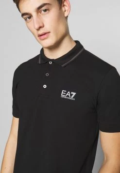 EA7 Emporio Armani Polo Black Homme -EA7 Emporio Armani Soldes Magasin 41324bef89f64e4d86b53ef1e1ae863c