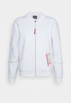 EA7 Emporio Armani Femme TENNIS CLUB Veste De Survêtement Bianco -EA7 Emporio Armani Soldes Magasin 41fd6f47d0d84fc29c2d5a03a3b53127