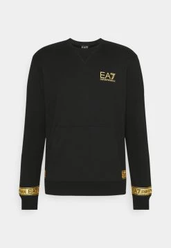 EA7 Emporio Armani Sweatshirt Black/gold Homme -EA7 Emporio Armani Soldes Magasin 42e52030547640329b3984ef496b4b0e