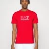 EA7 Emporio Armani T Shirt Imprimé Red Homme